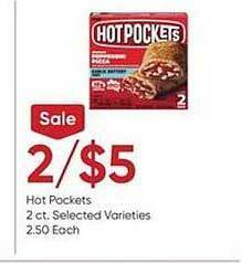 Stater Bros Hot pockets offer