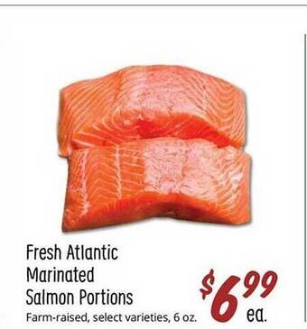 Sprouts Farmers Market Fresh atlantic marinated salmon portions offer