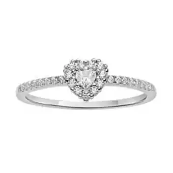 Kohl's Primrose sterling silver cubic zirconia heart-shaped ring offer