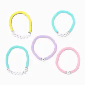 Claire's Valentine's day best friends beaded stretch bracelets - 5 pack offer