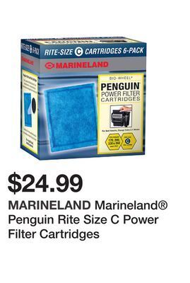 Petsmart Marineland® penguin rite size c power filter cartridges offer