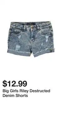 TJ Maxx Big girls riley destructed denim shorts offer