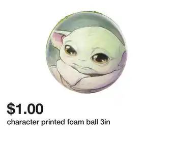 Five Below Character printed foam ball 3in offer