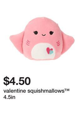 Five Below Valentine squishmallows™ 4.5in offer