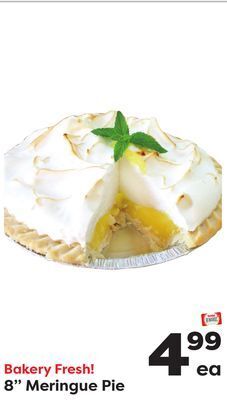 Weis Markets 8" meringue pie offer