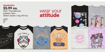 JC Penney Kids' thereabouts graphic tees offer