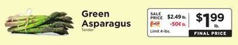 ShopRite Green asparagus offer