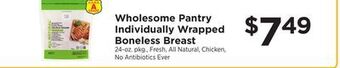 ShopRite Individually wrapped boneless breast offer