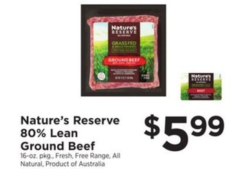 ShopRite 80% lean ground beef offer