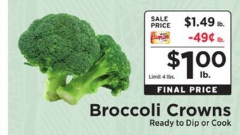 ShopRite Broccoli crowns offer