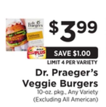 ShopRite Veggie burgers offer