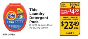 ShopRite Laundry detergent pods offer