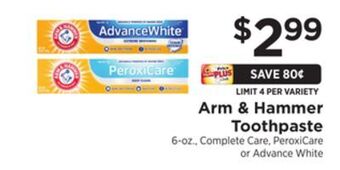 ShopRite Toothpaste offer