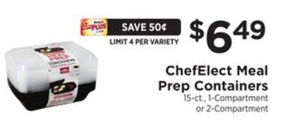 ShopRite Meal prep containers offer