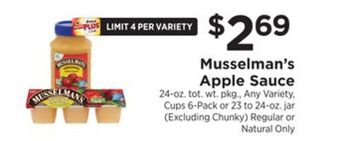 ShopRite Apple sauce offer