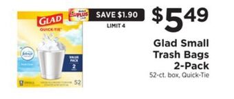 ShopRite Small trash bags 2-pack offer