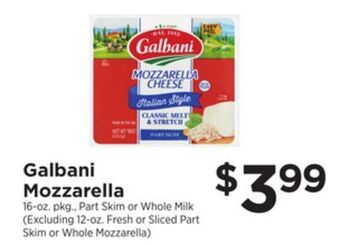 ShopRite Mozzarella offer