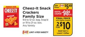 ShopRite Snack crackers family size offer