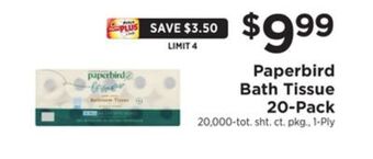 ShopRite Bath tissue 20-pack offer