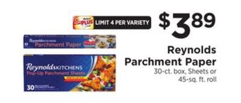 ShopRite Parchment paper offer
