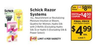 ShopRite Razor systems offer