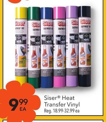 JOANN Siser® heat transfer vinyl offer