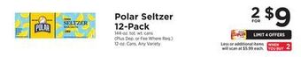 ShopRite Seltzer 12-pack offer