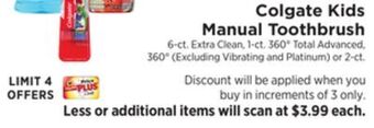 ShopRite Kids manual toothbrush offer