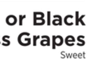 ShopRite Black seedless grapes offer