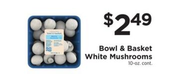 ShopRite White mushrooms offer