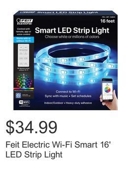 Costco Feit electric wi-fi smart 16' led strip light offer