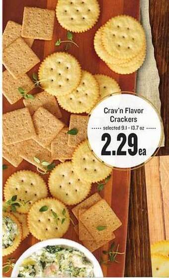 Lowes Foods Crav'n flavor crackers offer