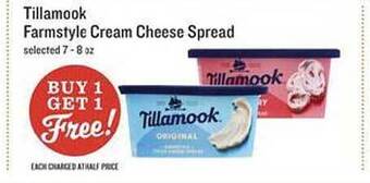 Lowes Foods Tillamook farmstyle cream cheese spread offer