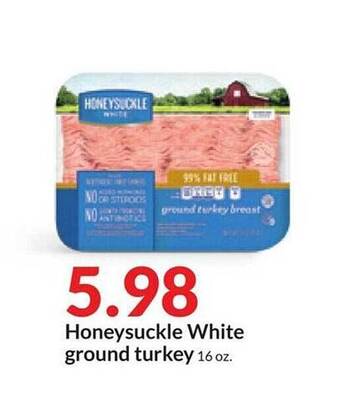 Hy-Vee Honeysuckle white ground turkey offer