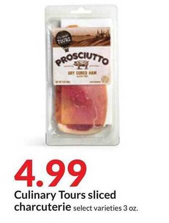 Hy-Vee Culinary tours sliced charcuterie offer