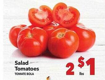 Vallarta Supermarkets Salad tomatoes offer