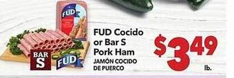 Vallarta Supermarkets Fud cocido or bar s pork ham offer