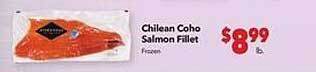Vallarta Supermarkets Chilean coho salmon fillet offer
