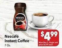 Vallarta Supermarkets Nescafe instant coffee offer