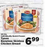 IGA Tyson boneless skinless chicken breast offer