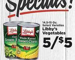 IGA Libby's vegetables offer