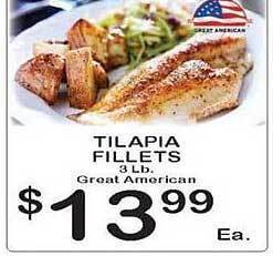 Foodland Tilapia fillets offer