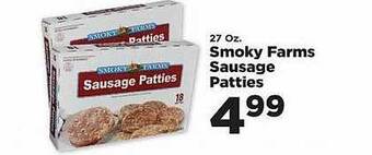 IGA Smoky farms sausage patties offer