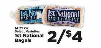 IGA 1st national bagels offer