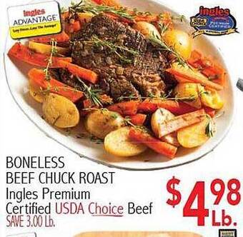 Ingles Markets Boneless beef chuck roast offer