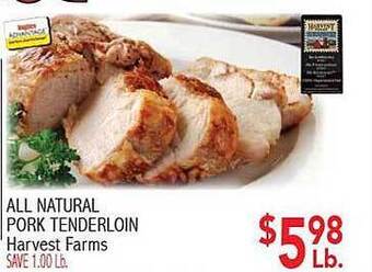Ingles Markets All natural pork tenderloin offer