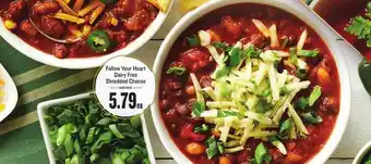 Lowes Foods Followe your heart dairy free shredded cheese offer