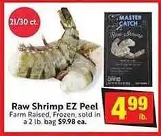 Lucky Supermarkets Raw shrimp ez peel offer