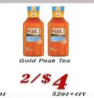 O'briens Market Gold peak tea offer