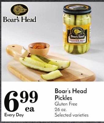 Pavilions Boar's head pickles offer